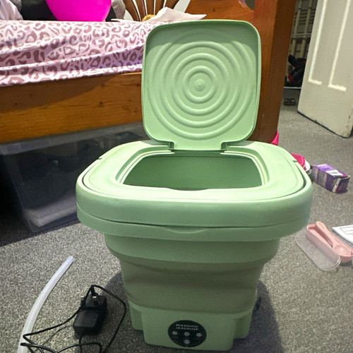 Green portable mini - green, washing